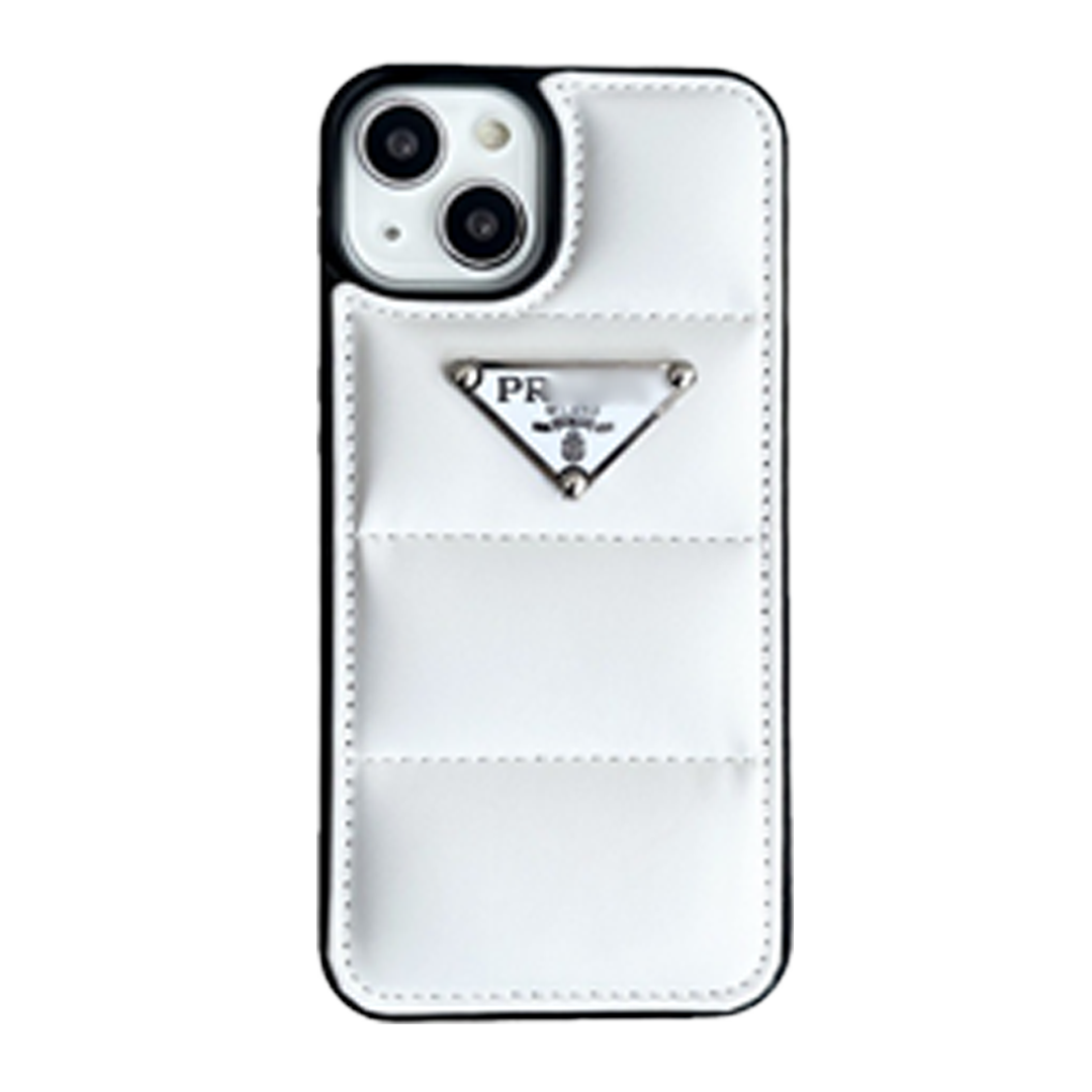 White Puffer iPhone Case