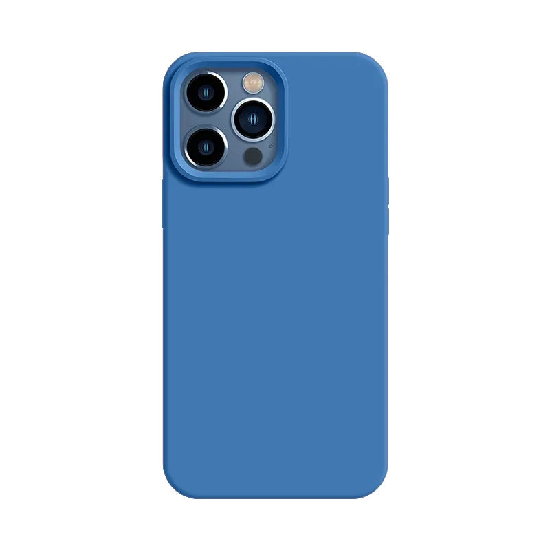 Feather Blue Silicone iPhone Case