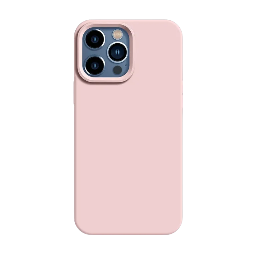 Gray Pink Silicone iPhone Case