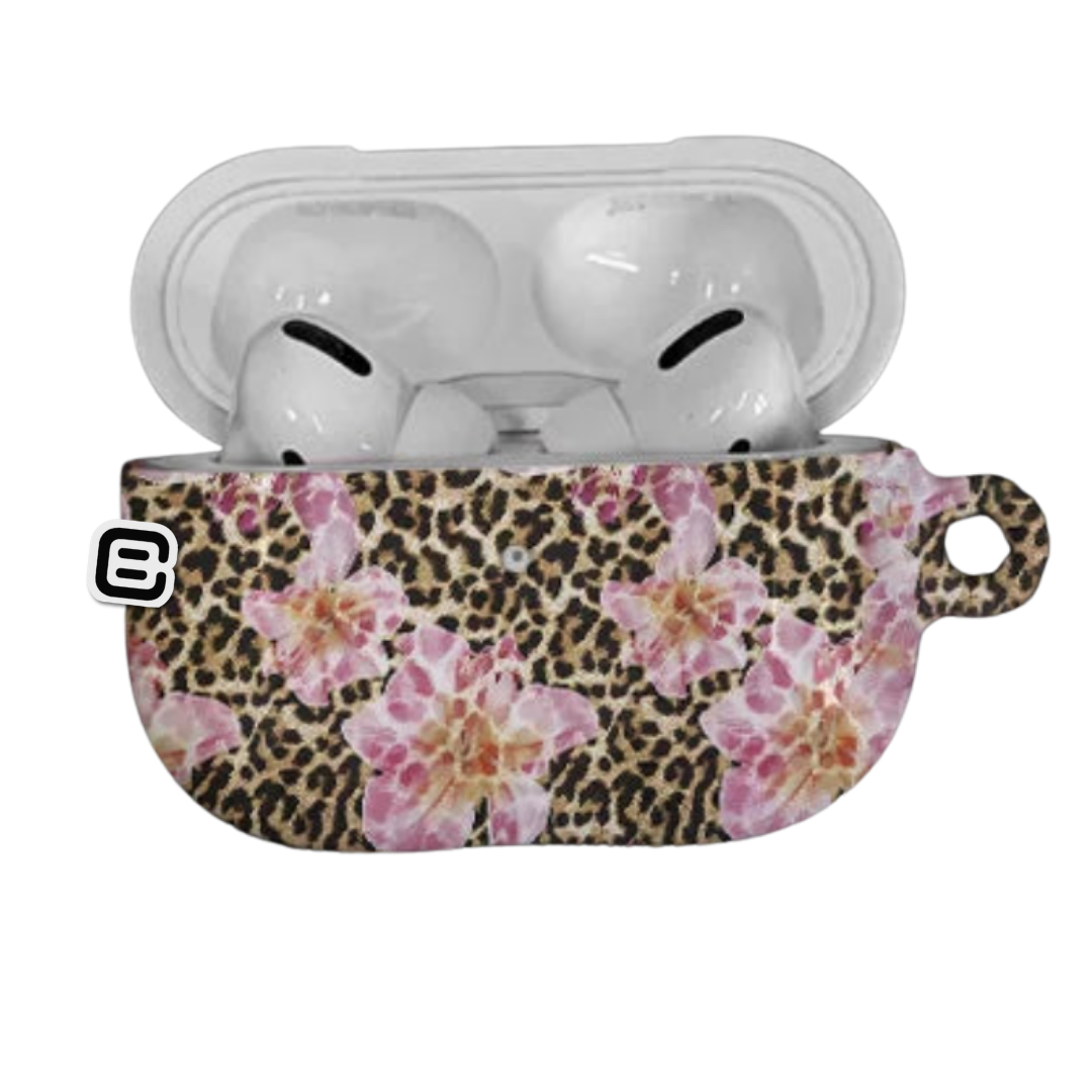 "Floral Leopard" AirPods Case