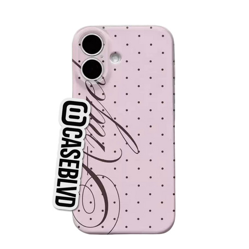 "Pink Polka Dot" iPhone Case