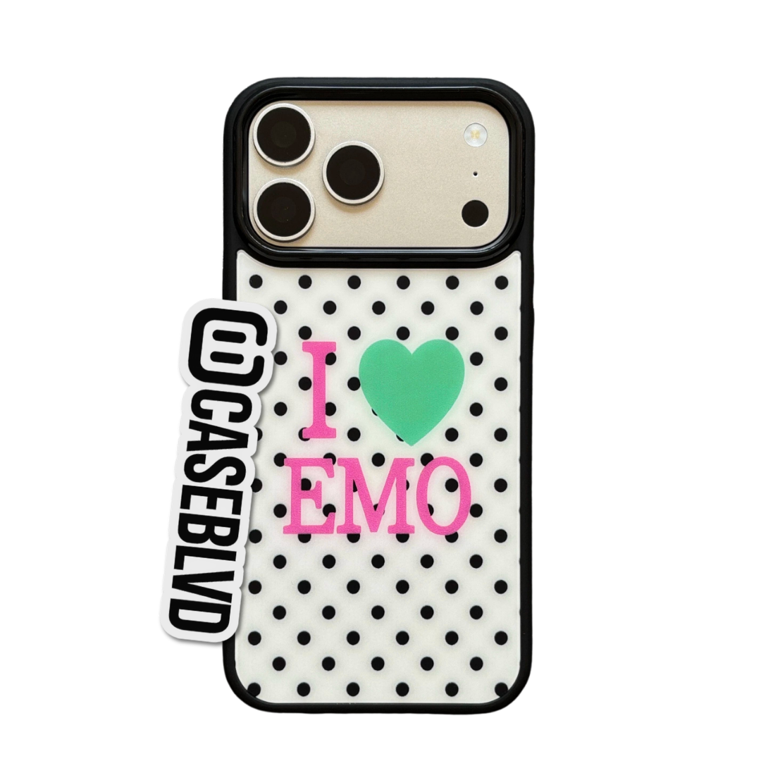 "I LOVE EMO" iPhone Case