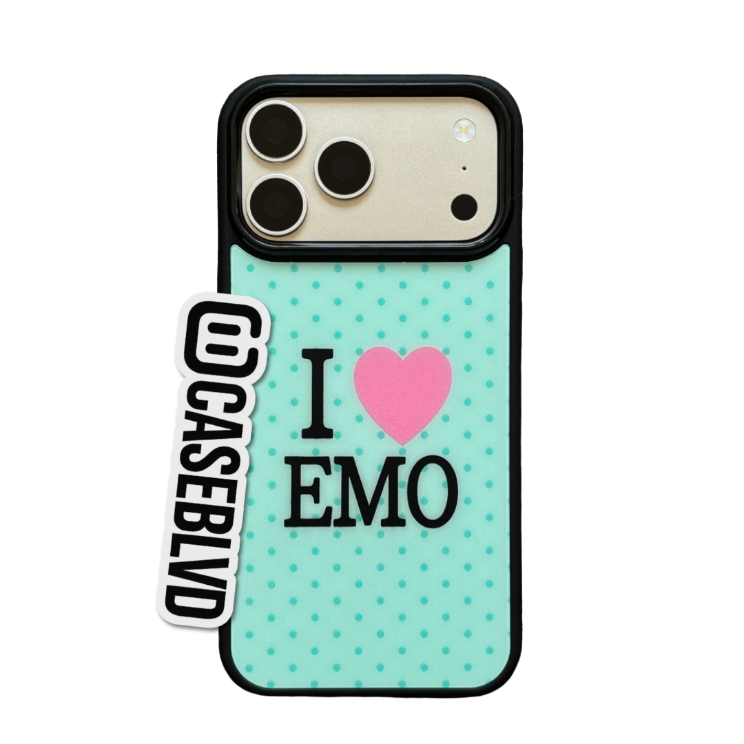 "I LOVE EMO" iPhone Case
