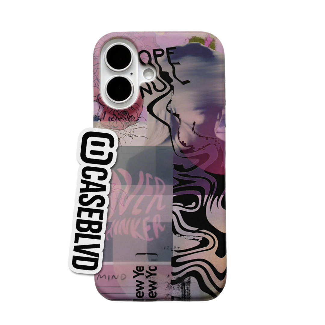 "Pink Collage" iPhone Case