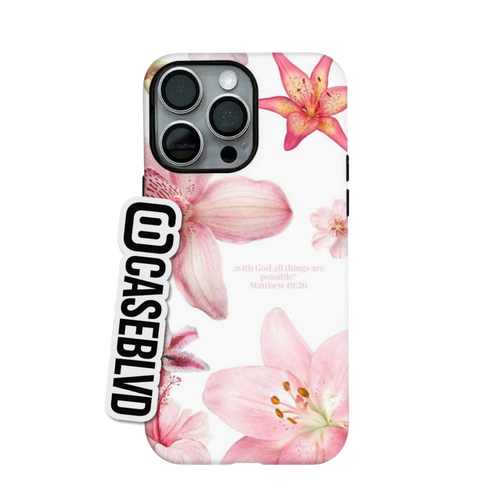 "Pink Floral" iPhone Case